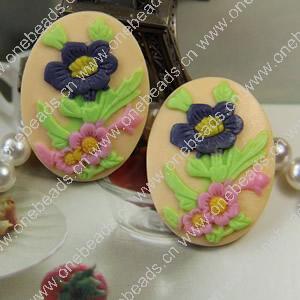 Cameos, Resin Beads, A Grade, Fashion Jewelry findings, 30x40mm, Sold by PC