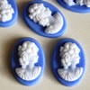 Cameos, Resin Beads, A Grade, Fashion Jewelry findings, 18x25mm, Sold by PC