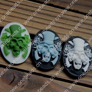 Cameos, Resin Beads, A Grade, Fashion Jewelry findings, 18x25mm, Sold by PC