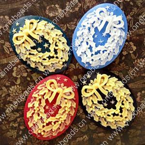 Cameos, Resin Beads, A Grade, Fashion Jewelry findings, 30x40mm, Sold by PC