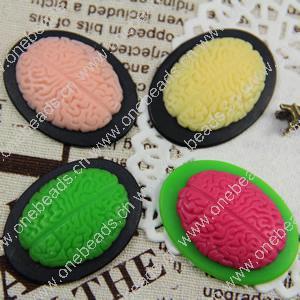 Cameos, Resin Beads, A Grade, Fashion Jewelry findings, 30x40mm, Sold by PC