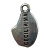 Pendant. Fashion Zinc Alloy Jewelry Findings. Nugget 18x11mm. Sold by Bag
