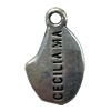 Pendant. Fashion Zinc Alloy Jewelry Findings. Nugget 18x11mm. Sold by Bag