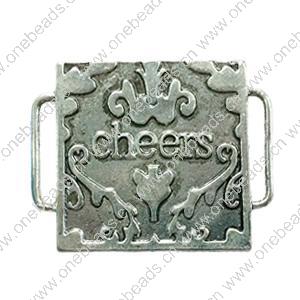 Connector. Fashion Zinc Alloy Jewelry Findings. 38x31mm. Sold by PC