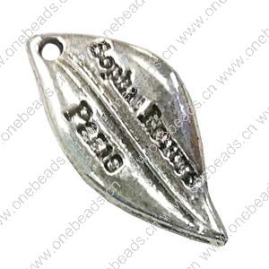 Pendant. Fashion Zinc Alloy Jewelry Findings.17x9mm. Sold by Bag