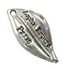 Pendant. Fashion Zinc Alloy Jewelry Findings.17x9mm. Sold by Bag
