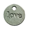 Pendant. Fashion Zinc Alloy Jewelry Findings. Flat Round 15mm. Sold by Bag