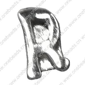 Slider, Zinc Alloy Bracelet Findinds, 10x8mm, Hole size:6x1.5mm, Sold by Bag