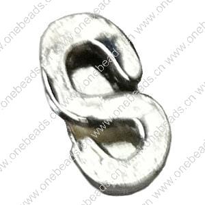 Slider, Zinc Alloy Bracelet Findinds, 10x8mm, Hole size:6x1.5mm, Sold by Bag