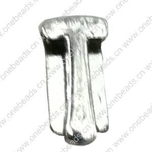 Slider, Zinc Alloy Bracelet Findinds, 10x8mm, Hole size:6x1.5mm, Sold by Bag