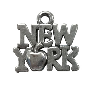 Pendant. Fashion Zinc Alloy jewelry findings. letter 15x18mm. Sold by Bag
