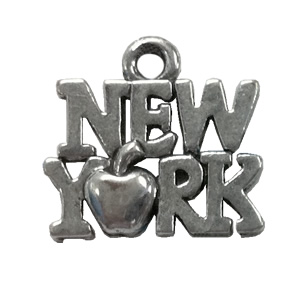 Pendant. Fashion Zinc Alloy jewelry findings. letter 15x18mm. Sold by Bag