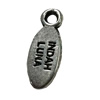 Pendant. Fashion Zinc Alloy jewelry findings. Flat Oval 12x5mm. Sold by Bag
