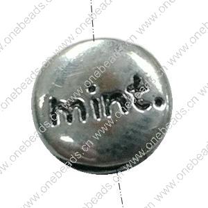 Slider, Zinc Alloy Bracelet Findinds, 8.5x8mm, Hole size:6.5x2mm, Sold by Bag