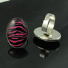 Rings, Zinc alloy settings with resin cameos,Head size:26x19mm, adjustable,Sold By PC