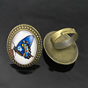 Rings, Zinc alloy settings with resin cameos,Head size:32x25mm, adjustable,Sold By PC