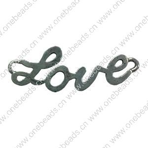 Connector. Fashion Zinc Alloy jewelry findings.  40x12mm. Sold by Bag