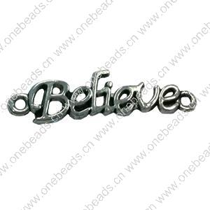 Connector. Fashion Zinc Alloy jewelry findings.  38x10mm. Sold by Bag