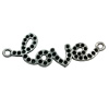 Connector. Fashion Zinc Alloy jewelry findings.  42x15mm. Sold by Bag