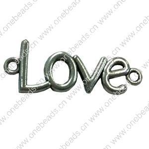 Connector. Fashion Zinc Alloy jewelry findings.  40x15mm. Sold by Bag