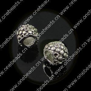 Europenan style Beads. Fashion jewelry findings. 10x7mm, Hole size:5mm. Sold by Bag