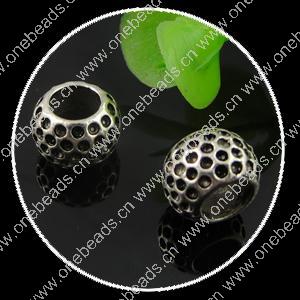 Europenan style Beads. Fashion jewelry findings. 11x8mm, Hole size:6mm. Sold by Bag