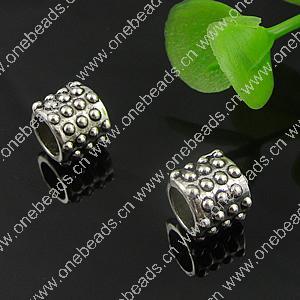 Europenan style Beads. Fashion jewelry findings. 8.5x7.5mm, Hole size:5mm. Sold by Bag