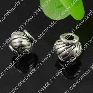 Beads. Fashion Zinc Alloy jewelry findings. Lantern 8x7mm，Hole size:2.5mm. Sold by Bag