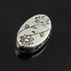 Beads. Fashion Zinc Alloy jewelry findings. Flat Oval 11x8mm，Hole size:1mm. Sold by Bag
