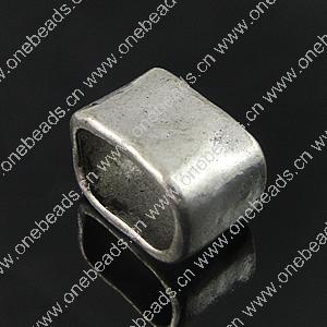 Slider, Zinc Alloy Bracelet Findinds, 10x15mm, Hole size:8x12mm, Sold by Bag 