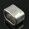 Slider, Zinc Alloy Bracelet Findinds, 10x15mm, Hole size:8x12mm, Sold by Bag 
