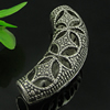 Tube, Fashion Zinc Alloy Jewelry Findings. 39x12mm, Sold by Bag 