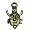 Pendant. Fashion Zinc Alloy Jewelry Findings. Head 21x36mm，Sold by Bag 

