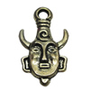 Pendant. Fashion Zinc Alloy Jewelry Findings. Head 21x36mm，Sold by Bag 