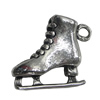 Pendant. Fashion Zinc Alloy Jewelry Findings. Shoes 20x18mm，Sold by Bag 
