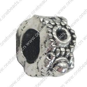 Europenan style Beads. Fashion jewelry findings. Column 6.5x8.5mm, Hole size:5mm. Sold by Bag