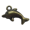 Pendant. Fashion Zinc Alloy Jewelry Findings. Animal 21x12mm，Sold by Bag 