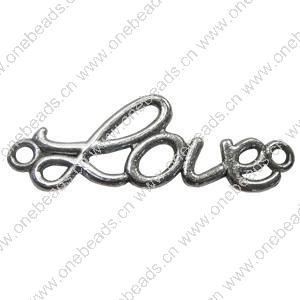 Connector. Fashion Zinc Alloy Jewelry Findings. 39x12mm. Sold by Bag