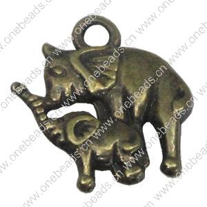 Pendant. Fashion Zinc Alloy Jewelry Findings. Animal 16x14mm，Sold by Bag 