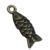 Pendant. Fashion Zinc Alloy Jewelry Findings. Animal 20x6.5mm，Sold by Bag 
