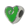 Europenan style Enamel Beads. Fashion jewelry findings. 11x11mm, Hole size:5mm. Sold by Bag
