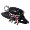 Zinc Alloy Enamel Pendant. Fashion Jewelry Findings. hat 18x10mm. Sold by Bag
