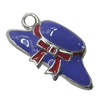 Zinc Alloy Enamel Pendant. Fashion Jewelry Findings. hat 18x10mm. Sold by Bag
