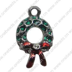 Zinc Alloy Enamel Pendant. Fashion Jewelry Findings. 17x16mm. Sold by Bag