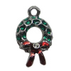 Zinc Alloy Enamel Pendant. Fashion Jewelry Findings. 17x16mm. Sold by Bag
