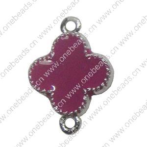 Zinc Alloy Enamel Connector, Fashion jewelry findings 20x15mm, Sold by Bag