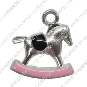 Zinc Alloy Enamel Pendant. Fashion Jewelry Findings. Animal 21x19mm. Sold by Bag