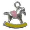 Zinc Alloy Enamel Pendant. Fashion Jewelry Findings. Animal 21x19mm. Sold by Bag
