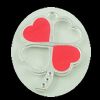 Zinc Alloy Enamel Pendant. Fashion Jewelry Findings. Flower 32x24mm. Sold by Bag