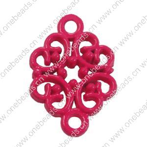 Spray-paint Connector. Fashion Zinc Alloy Jewelry Findings. Flower 20x13.5mm. Sold by Bag